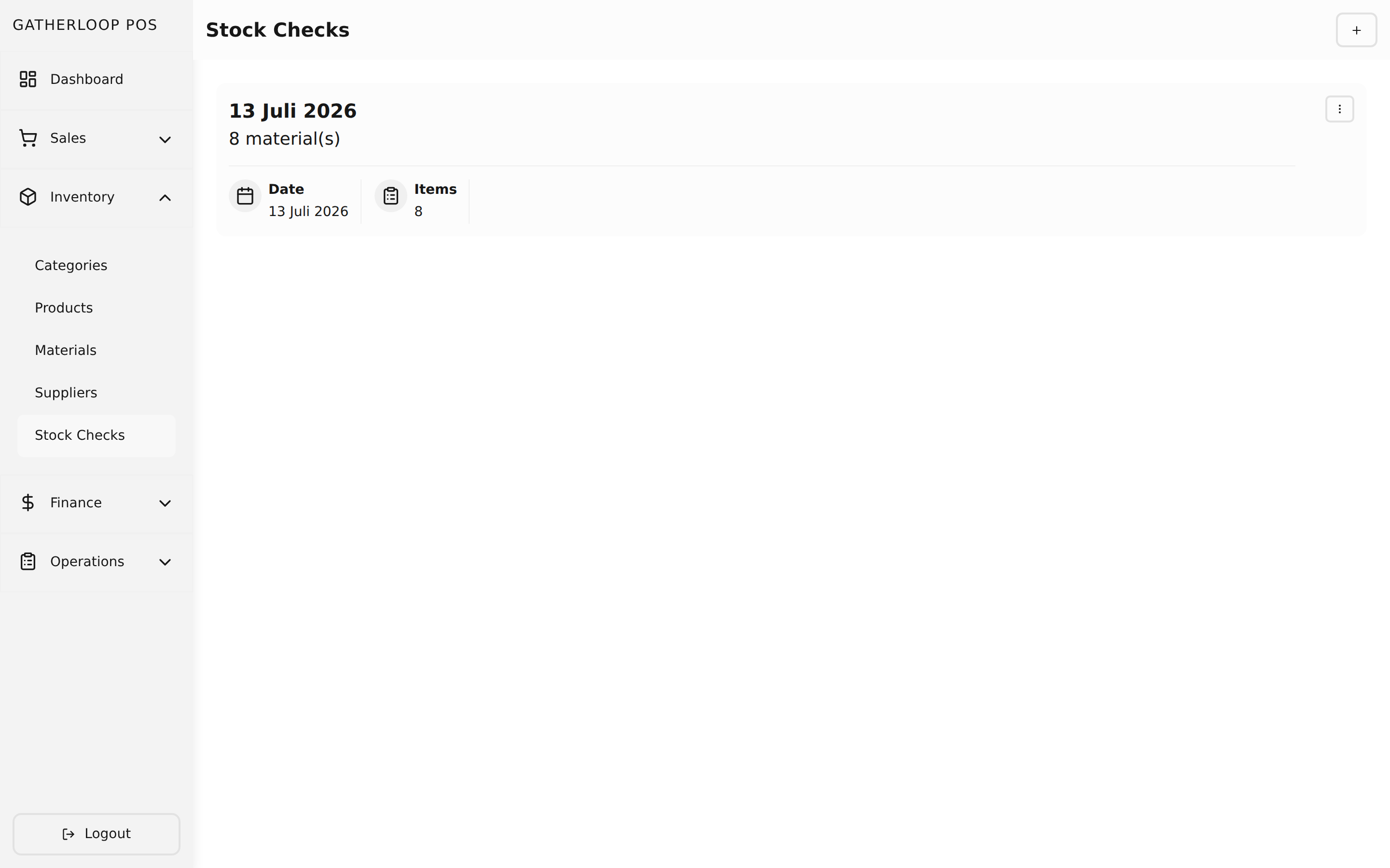 Stock Checks screenshot
