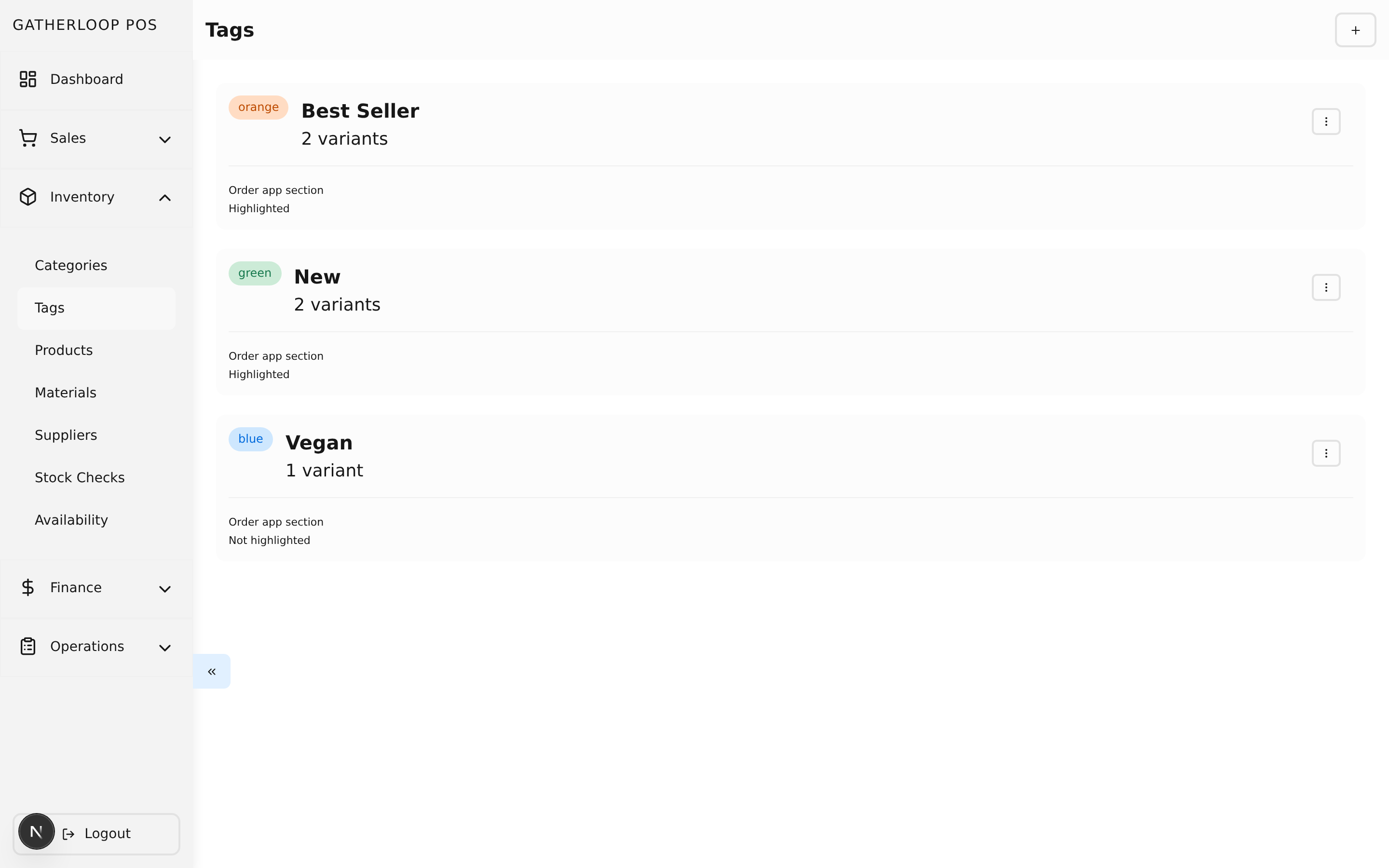 Tags screenshot