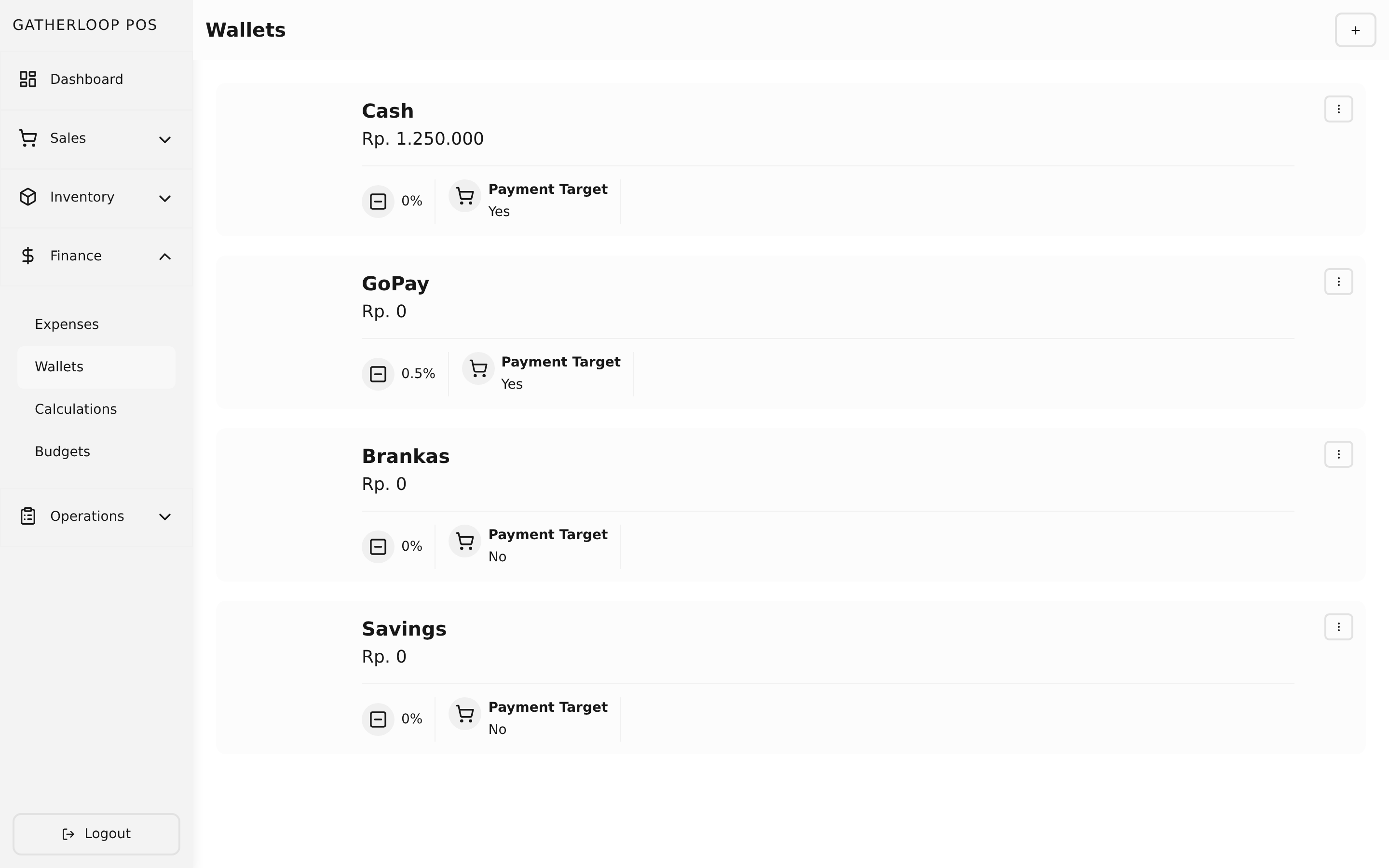 Wallets & Transfers screenshot